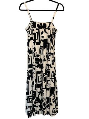 Abel the Label Anthropologie Sol Aztec Maxi Dress S Boho Tiered Pocket Sundress